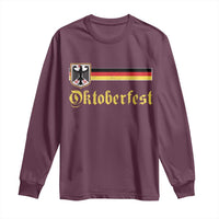 Oktoberfest German Drinking Festival Long Sleeve Shirt Bundesadler Coat of Arms - Wonder Print Shop