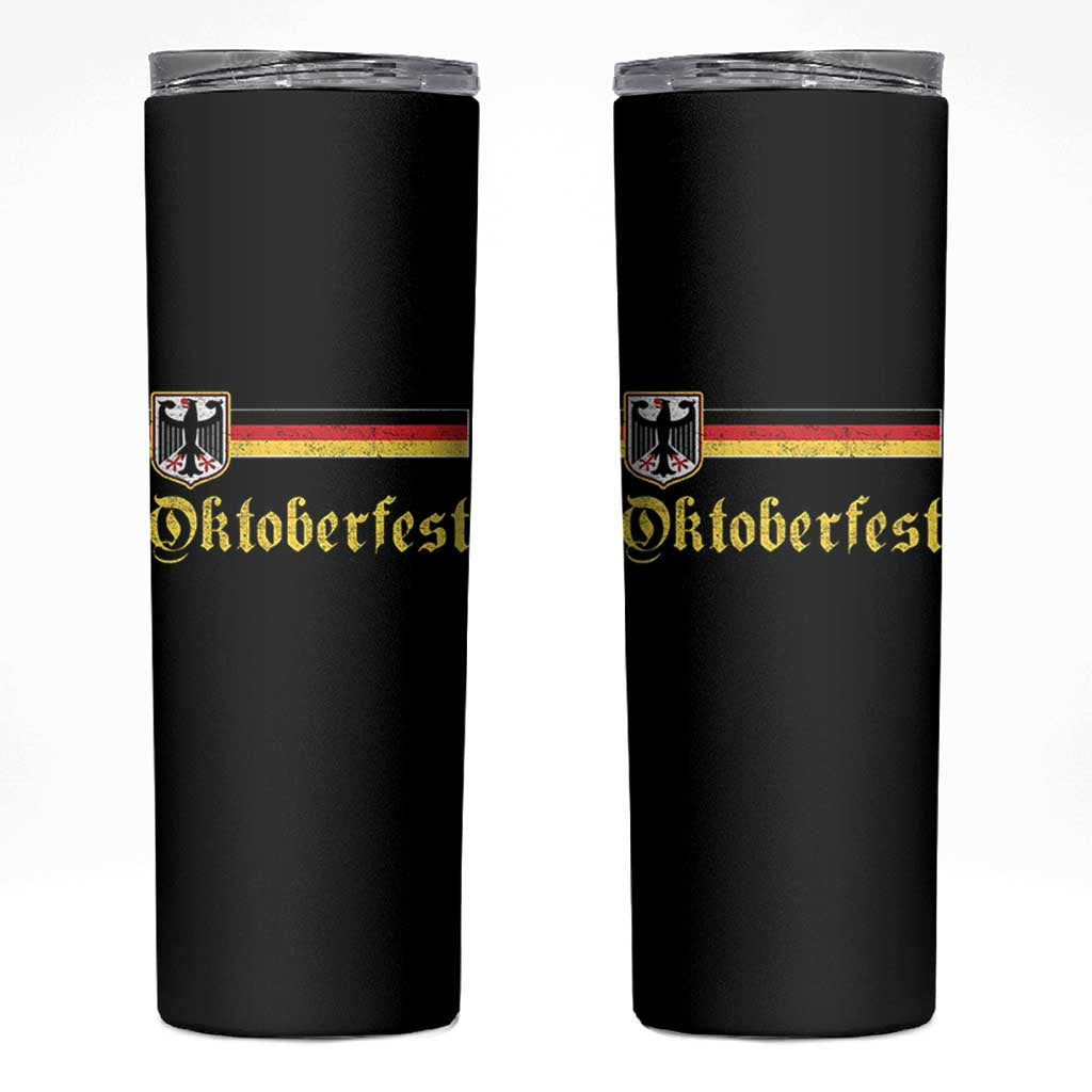 Oktoberfest German Drinking Festival Skinny Tumbler Bundesadler Coat of Arms - Wonder Print Shop