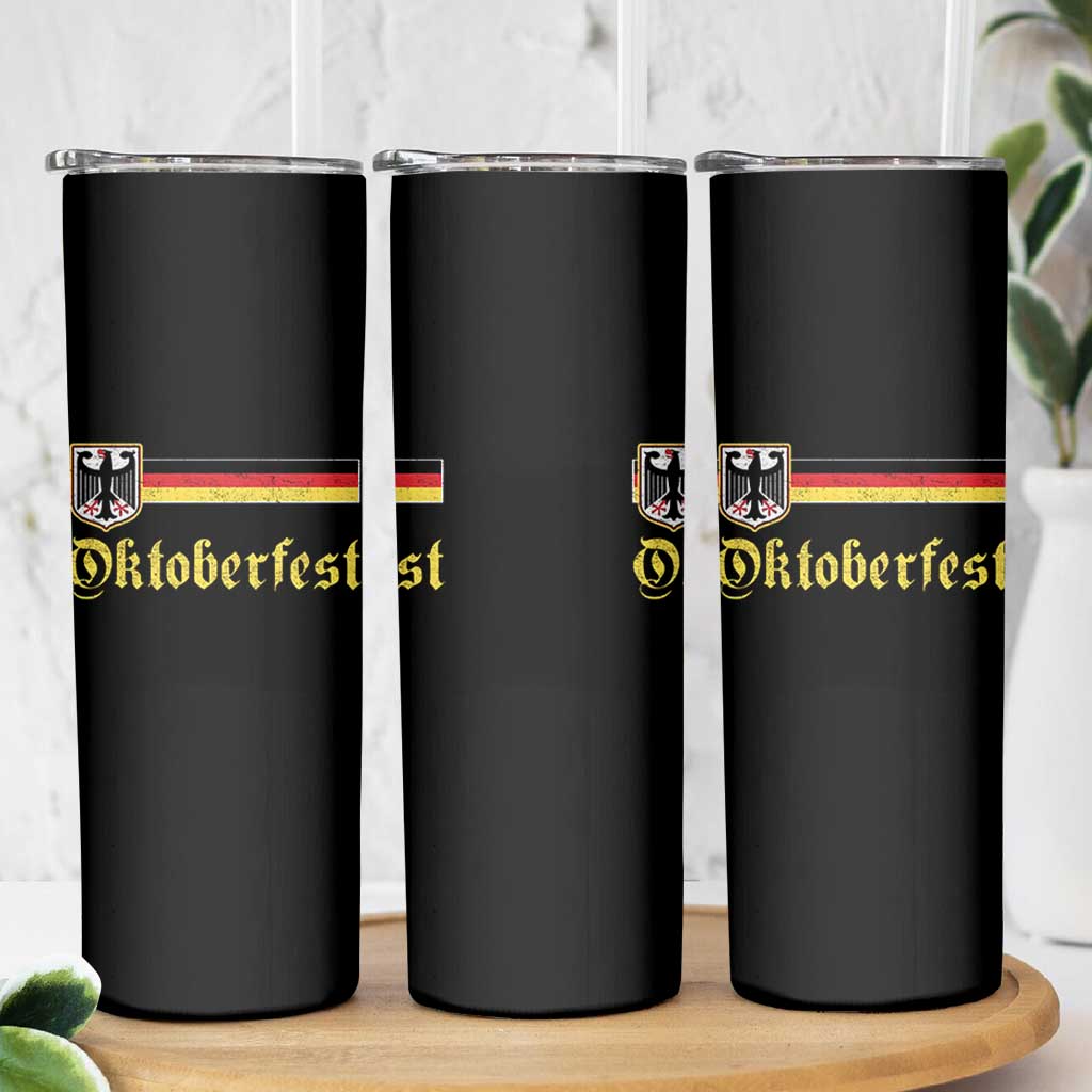 Oktoberfest German Drinking Festival Skinny Tumbler Bundesadler Coat of Arms - Wonder Print Shop