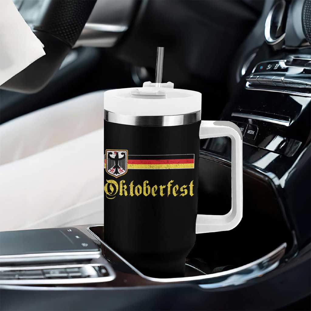 Oktoberfest German Drinking Festival Tumbler With Handle Bundesadler Coat of Arms - Wonder Print Shop