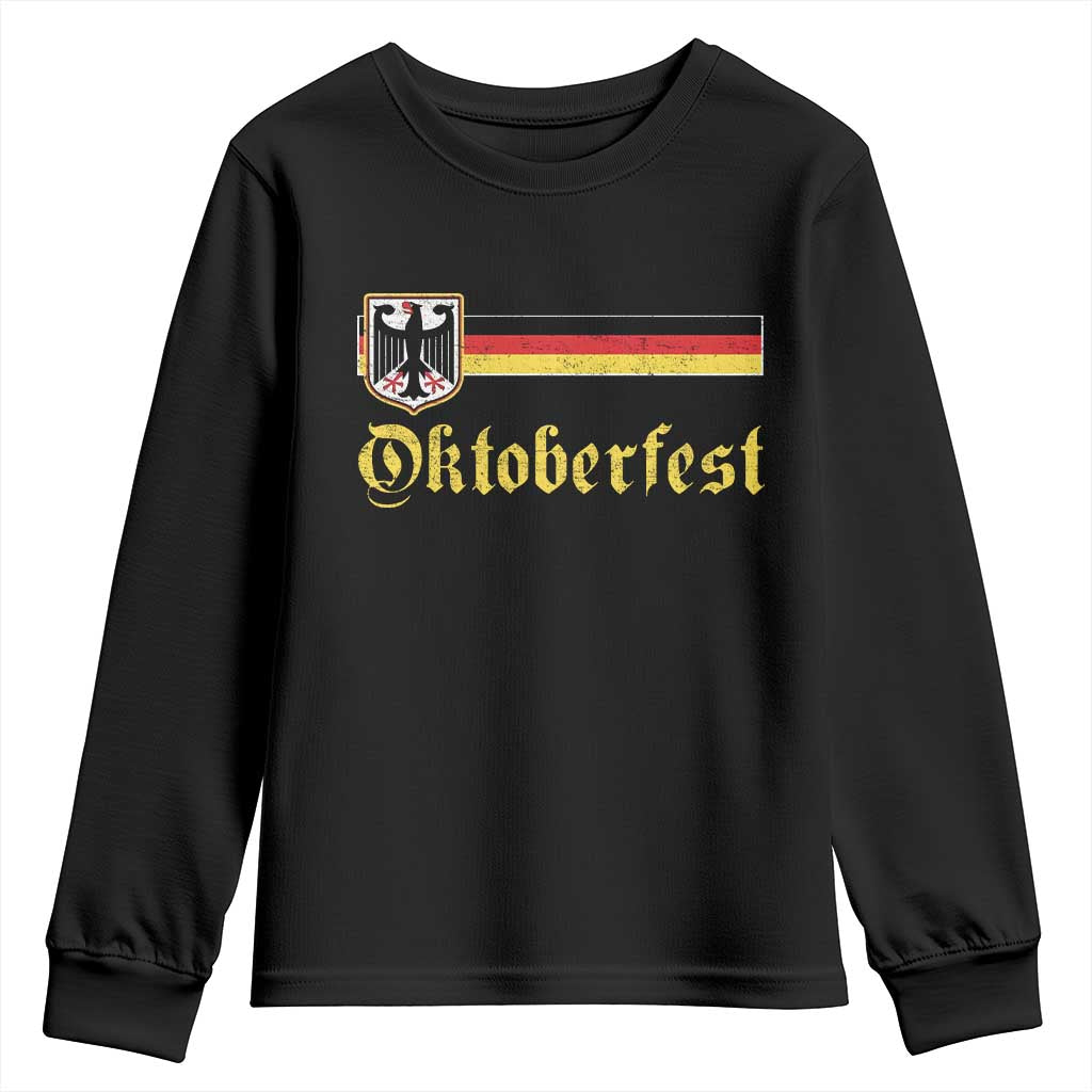 Oktoberfest German Drinking Festival Youth Sweatshirt Bundesadler Coat of Arms - Wonder Print Shop