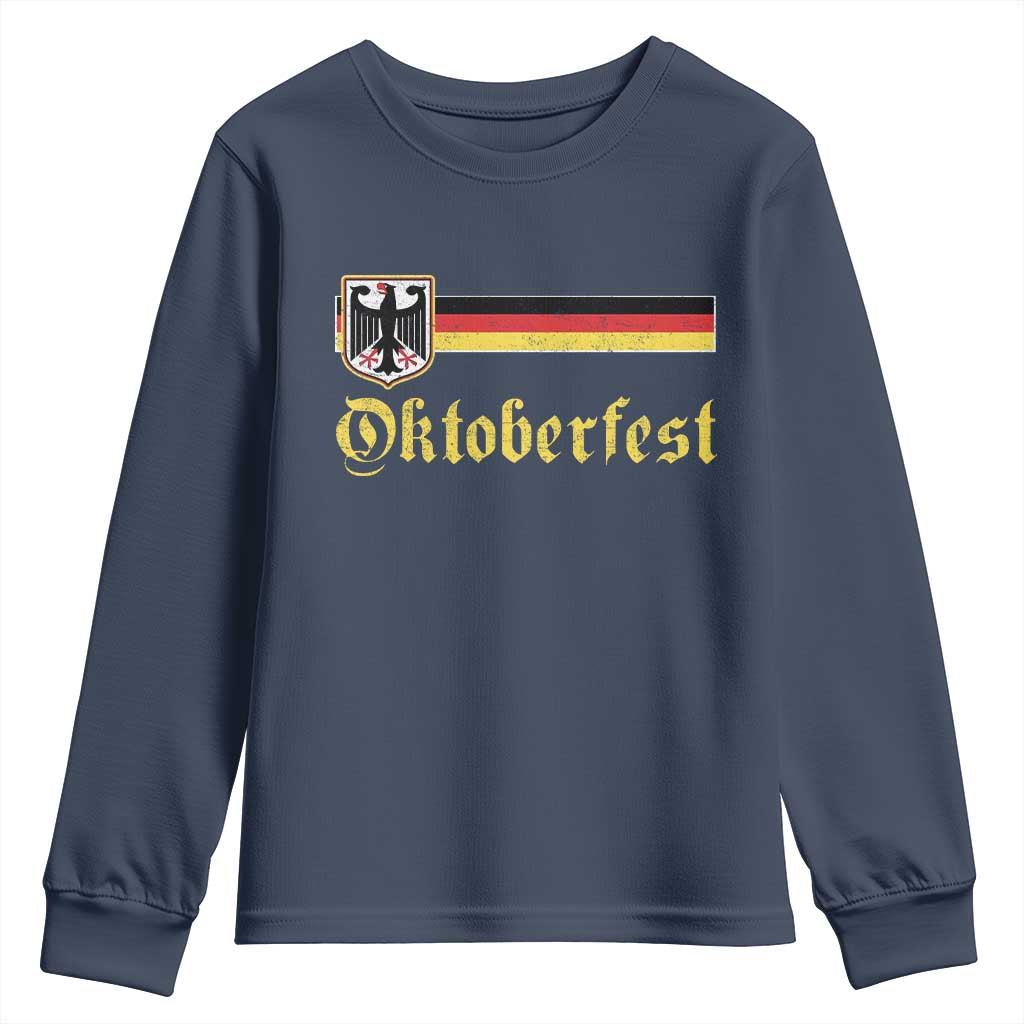 Oktoberfest German Drinking Festival Youth Sweatshirt Bundesadler Coat of Arms - Wonder Print Shop