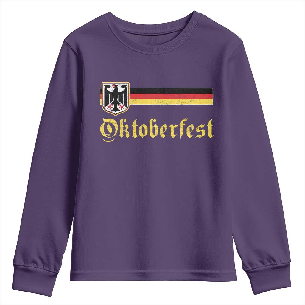 Oktoberfest German Drinking Festival Youth Sweatshirt Bundesadler Coat of Arms - Wonder Print Shop