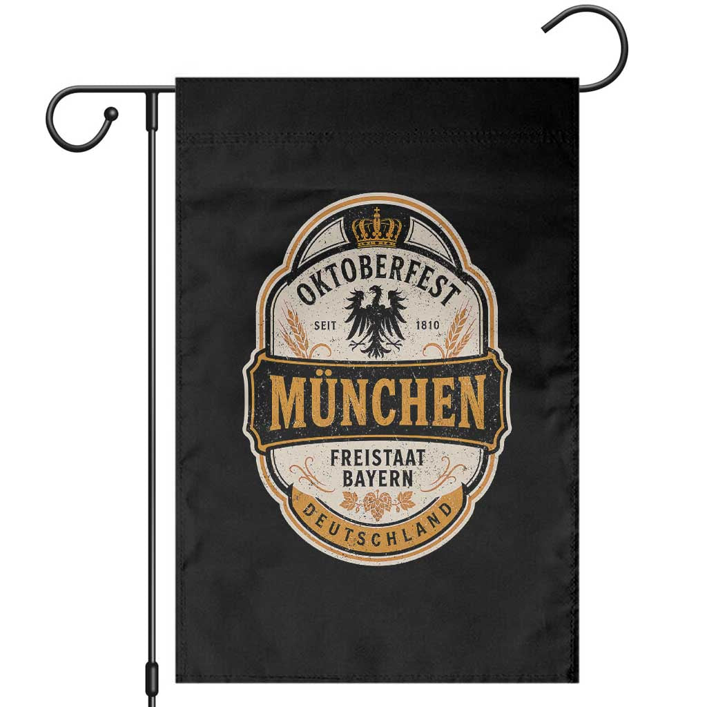 Oktoberfest Munchen Deutschland German Beer Festival Garden Flag Freistaat Bayern Heraldic Eagle