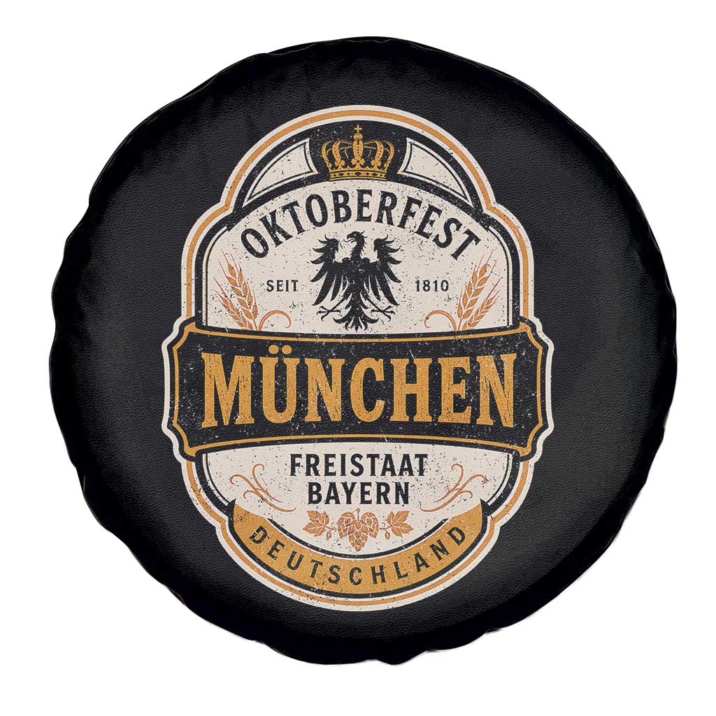 Oktoberfest Munchen Deutschland German Beer Festival Spare Tire Cover Freistaat Bayern Heraldic Eagle