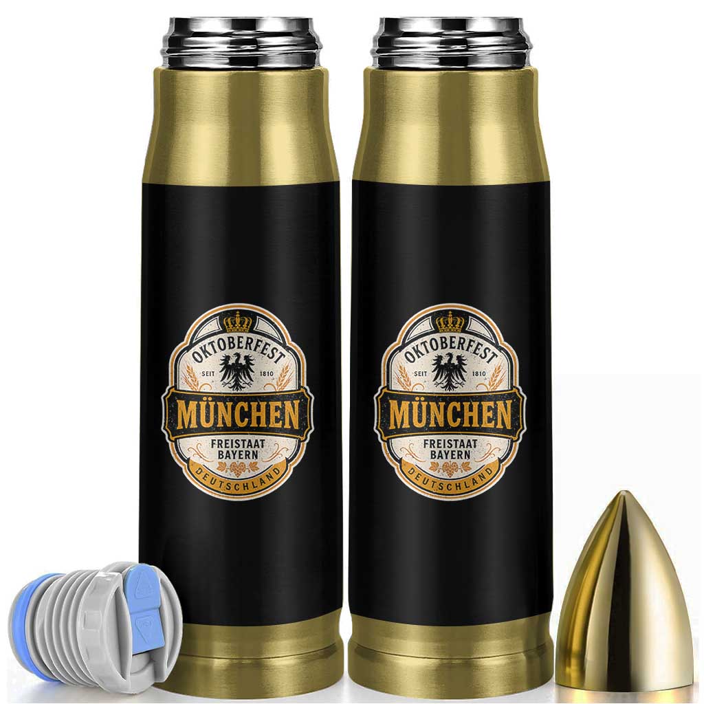 Oktoberfest Munchen Deutschland German Beer Festival Bullet Tumbler Freistaat Bayern Heraldic Eagle