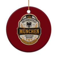 Oktoberfest Munchen Deutschland German Beer Festival Ceramic Ornament Freistaat Bayern Heraldic Eagle