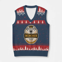 Oktoberfest Munchen Deutschland German Beer Festival V-Neck Knit Sweater Vest Freistaat Bayern Heraldic Eagle