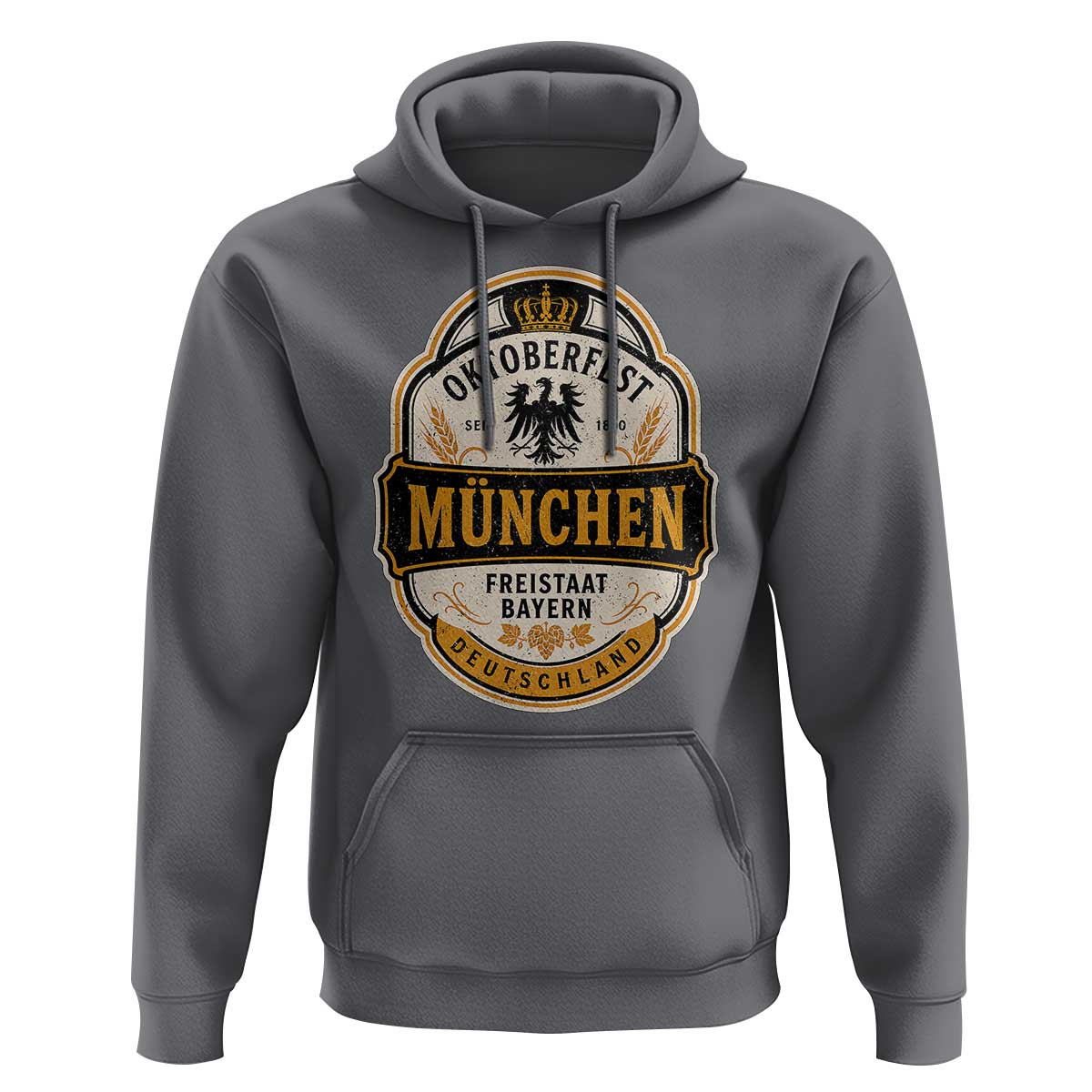Oktoberfest Munchen Deutschland German Beer Festival Hoodie Freistaat Bayern Heraldic Eagle