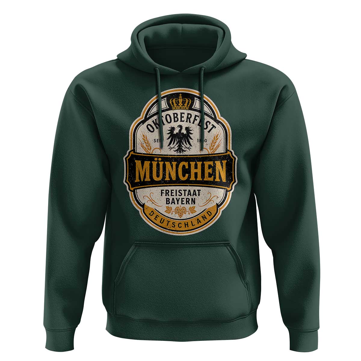 Oktoberfest Munchen Deutschland German Beer Festival Hoodie Freistaat Bayern Heraldic Eagle