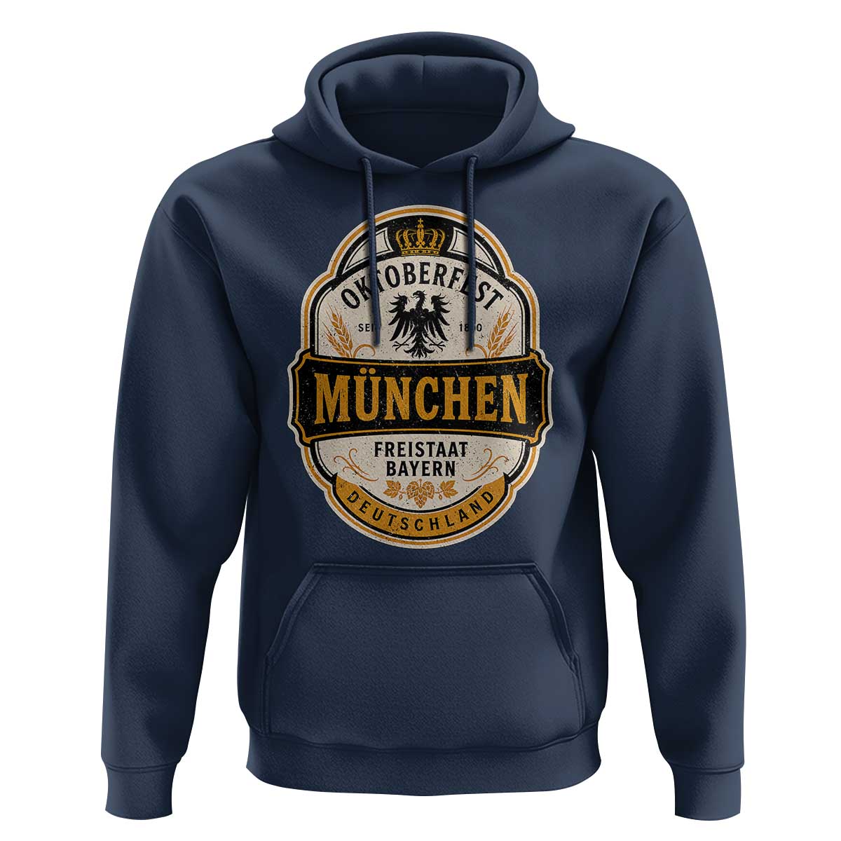 Oktoberfest Munchen Deutschland German Beer Festival Hoodie Freistaat Bayern Heraldic Eagle