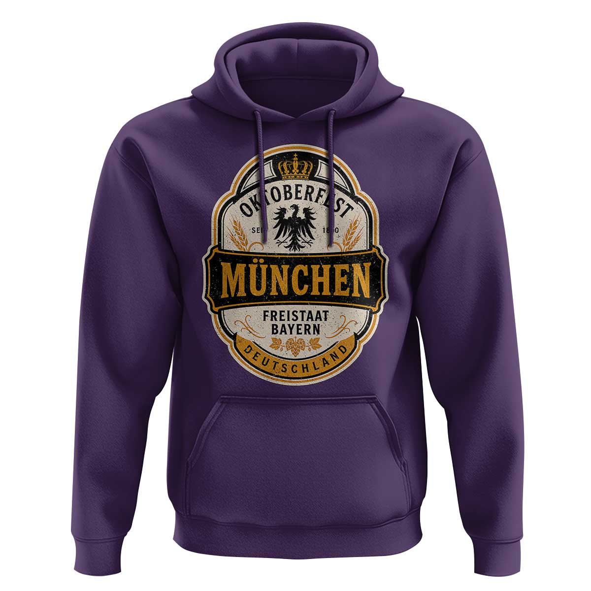 Oktoberfest Munchen Deutschland German Beer Festival Hoodie Freistaat Bayern Heraldic Eagle