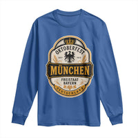 Oktoberfest Munchen Deutschland German Beer Festival Long Sleeve Shirt Freistaat Bayern Heraldic Eagle