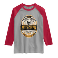 Oktoberfest Munchen Deutschland German Beer Festival Raglan Shirt Freistaat Bayern Heraldic Eagle