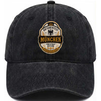 Oktoberfest Munchen Deutschland German Beer Festival Washed Cotton Baseball Cap Freistaat Bayern Heraldic Eagle