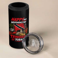 Trinidad And Tobago Independence Day 4 in 1 Can Cooler Tumbler Trinidadian Heritage Steelpan Scarlet Ibis