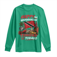 Trinidad And Tobago Independence Day Long Sleeve Shirt Trinidadian Heritage Steelpan Scarlet Ibis