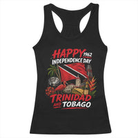 Trinidad And Tobago Independence Day Racerback Tank Top Trinidadian Heritage Steelpan Scarlet Ibis