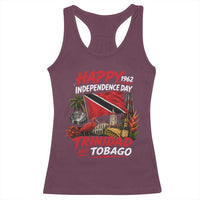 Trinidad And Tobago Independence Day Racerback Tank Top Trinidadian Heritage Steelpan Scarlet Ibis