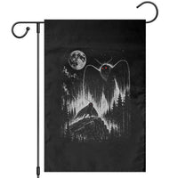 Mothman Howling at Moon 90s Retro Garden Flag Funny West Virginia Cryptid