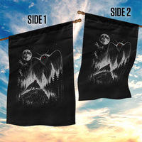 Mothman Howling at Moon 90s Retro Garden Flag Funny West Virginia Cryptid