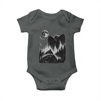 Mothman Howling at Moon 90s Retro Baby Onesie Funny West Virginia Cryptid