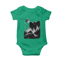 Mothman Howling at Moon 90s Retro Baby Onesie Funny West Virginia Cryptid