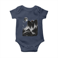 Mothman Howling at Moon 90s Retro Baby Onesie Funny West Virginia Cryptid