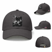 Mothman Howling at Moon 90s Retro Baseball Cap Funny West Virginia Cryptid
