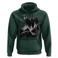 Mothman Howling at Moon 90s Retro Hoodie Funny West Virginia Cryptid