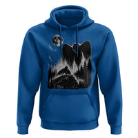 Mothman Howling at Moon 90s Retro Hoodie Funny West Virginia Cryptid