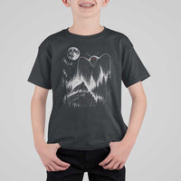 Mothman Howling at Moon 90s Retro T Shirt For Kid Funny West Virginia Cryptid