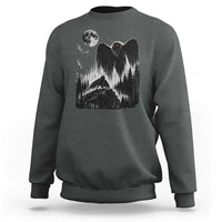 Mothman Howling at Moon 90s Retro Sweatshirt Funny West Virginia Cryptid