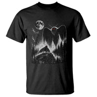 Mothman Howling at Moon 90s Retro T Shirt Funny West Virginia Cryptid