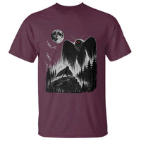 Mothman Howling at Moon 90s Retro T Shirt Funny West Virginia Cryptid