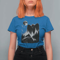 Mothman Howling at Moon 90s Retro T Shirt For Women Funny West Virginia Cryptid