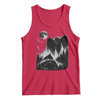 Mothman Howling at Moon 90s Retro Tank Top Funny West Virginia Cryptid