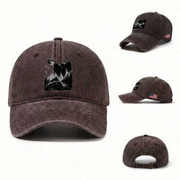 Mothman Howling at Moon 90s Retro Washed Cotton Baseball Cap Funny West Virginia Cryptid