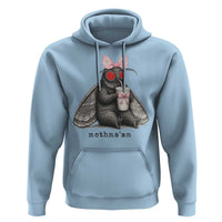 Funny Mothman Mothma'am Cute Pink Bow Coquette Hoodie