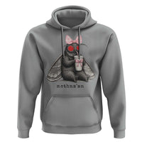 Funny Mothman Mothma'am Cute Pink Bow Coquette Hoodie