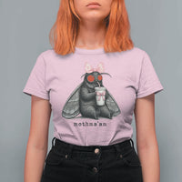 Funny Mothman Mothma'am Cute Pink Bow Coquette T Shirt For Women
