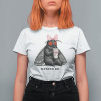 Funny Mothman Mothma'am Cute Pink Bow Coquette T Shirt For Women