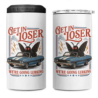 Funny Mothman 4 in 1 Can Cooler Tumbler Get In Loser We Are Going Lurking Cryptid Lover