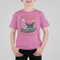 Funny Mothman T Shirt For Kid Get In Loser We Are Going Lurking Cryptid Lover