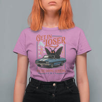 Funny Mothman T Shirt For Women Get In Loser We Are Going Lurking Cryptid Lover