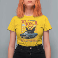 Funny Mothman T Shirt For Women Get In Loser We Are Going Lurking Cryptid Lover