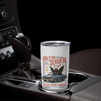 Funny Mothman Tumbler Cup Get In Loser We Are Going Lurking Cryptid Lover