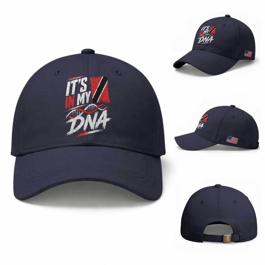 It Is in My DNA Trinidad and Tobago Baseball Cap Trinidadian Flag Roots
