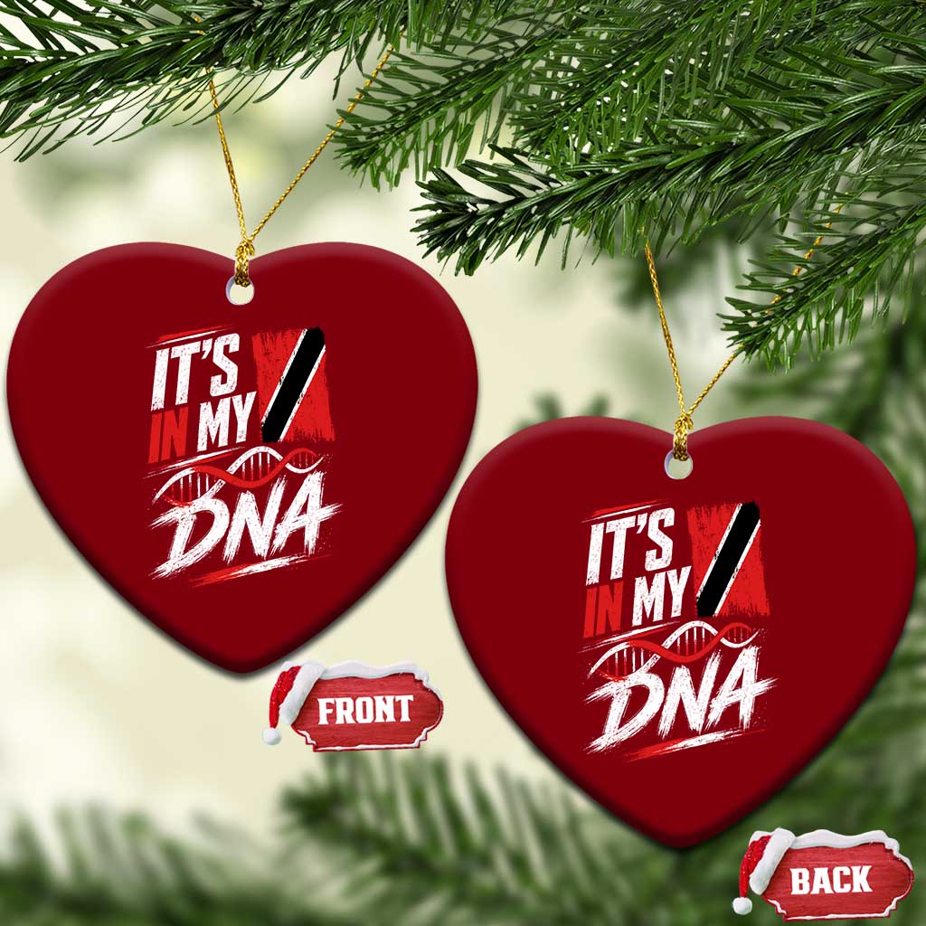 It Is in My DNA Trinidad and Tobago Ceramic Ornament Trinidadian Flag Roots