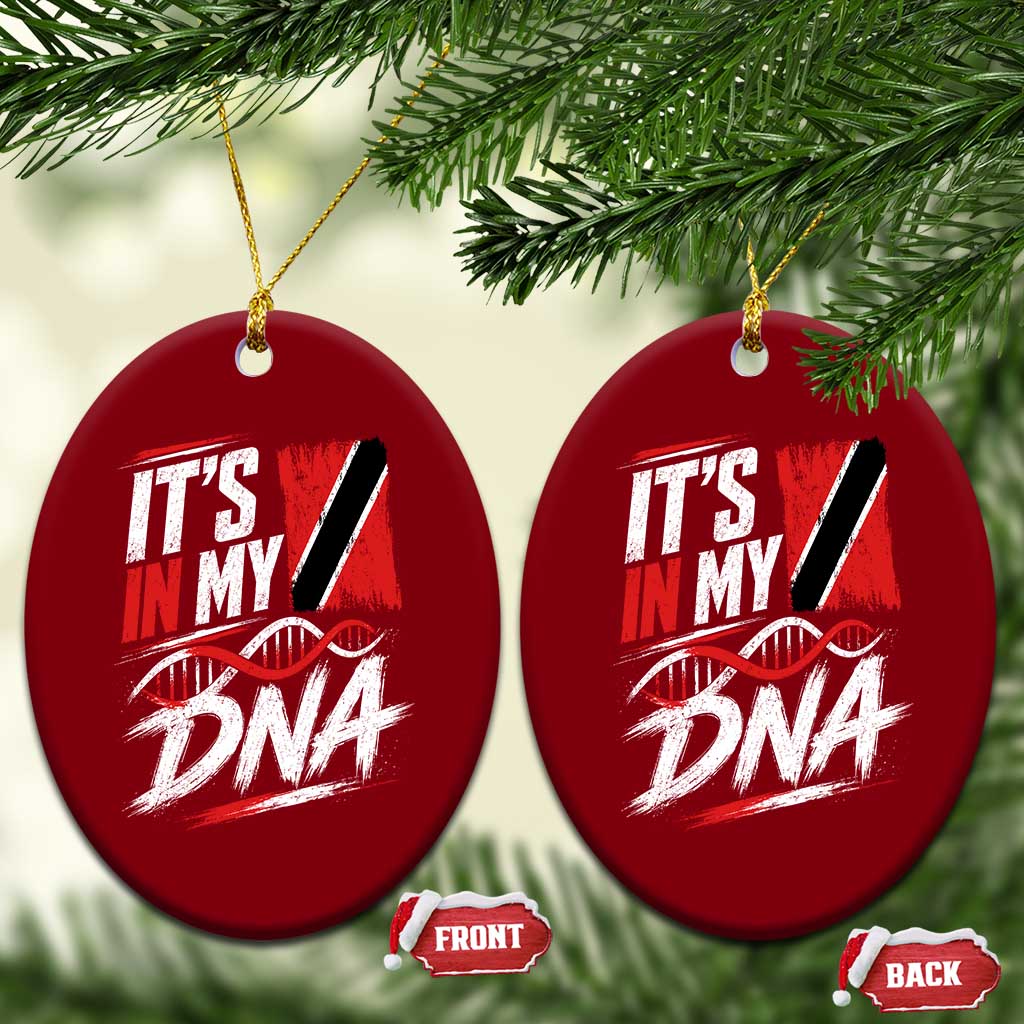 It Is in My DNA Trinidad and Tobago Ceramic Ornament Trinidadian Flag Roots